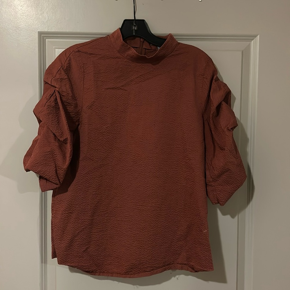 Cos Textured Short Sleeve Blouse